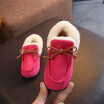 2018 New Fashion Kids Shoes Winter Children Plush Warm Sneakers Baby Shoes Boys Girls Non-slip Soft Boat Shoes Size 21-30