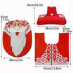 UK Christmas Xmas Decoration Toilet Seat Cover Set Santa Elf Reindeer Snowman
