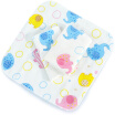 Sanli cotton high-density gauze baby saliva towel 3 installed A class safety standard square handkerchief sweat towel 23 × 23cm color small elephant