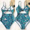 US Stock One Piece Bikini Push Up Padded Monokini Swimsuit Bathing Swimwear