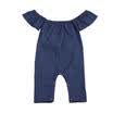 US Newborn Infant Baby Girl Kids Denim Romper Jumpsuit Bodysuit Clothes Outfits