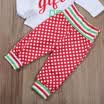 Christmas Baby Girls Romper Jumpsuit Pants Infant Headband Hat Clothes Outfits