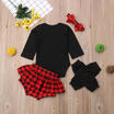 4PCS Set Baby Girls RomperTutu Shorts Outfits 1st Birthday Clothes Set 0-18M
