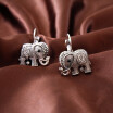 Fashionable antique animal earrings jewelry womens charming elephant earrings jewelry wholesale Christmas presents