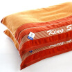 Gold cotton satin cut pile pillow towel G2025 brown two loaded