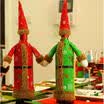 Christmas XMAS Deco gift Red Santa Wine Bottle Wrap Cover Pouch Bag Gift Bag