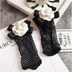 Fashion Women Ruffle Fishnet Ankle High Sock Mesh Lace Fish Net Short Socks
