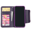 New iPhoneX Mobile Phone Cases Samsung Mobile Shell Wallet Flip Card Protector Purple