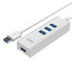 UNITEK USB30 splitter high-speed extension of a drag more than four interfaces 08 meters notebook desktop computer 4 port hub HUB converter white Y-3050D