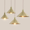 Baycheer HL478979 Simple Style Antique Brass Finish Ceiling Pendant LampBIg