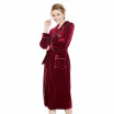 Fall winter velvet ladies nightgown long sleeve fall winter one-piece robe pajamas home clothing