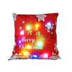 18 18 inches 45 45cm Linen Colorful LED Light Christmas Cushion Cover Decorative Sofa Car Throw Pillow Case Pillowcase Chris