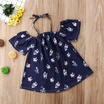 Floral Toddler Kids Girls Woven Halter Summer Party Dress Sundress Clothes 1-6Y