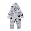Baby Infant Boy Girl Romper Hooded Jumpsuit Dinosaur Bodysuit Outfits Clothes