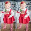My 1st Christmas Baby Girls Tops T-shirtTutu Skirts Dress Outfit Clothes Set UK