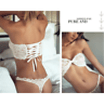 Womens Crop Tops Lace Choker Sheer Bralette Bustier Unpadded Bra Lingerie New