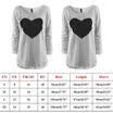 Womens Casual Striped T Shirt Long Sleeve Tops Blouse Jumper Pullover Plus Size