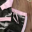 Toddler Kid Baby Girls Camouflage T-shirt Tops Pants Outfits Casaul Clothes Set