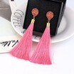 Women Fashion Bohemian Earrings Jewelry Long Tassel Fringe Boho Hook Drop Dangle
