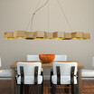 Baycheer HL487600 Contemporary LED 4724"35W Energy Efficient 7 Light Wood Chandelier