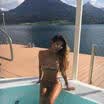 Women Sequins Bikini Push-up Bra Swimsuit Swimwear Bathing Suit Beachwear Set UK