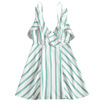 Ruffle Hem Striped Cami Dress