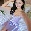 US Lingerie Women Silk Lace Robe Dress Babydoll Nightdress Nightgown Sleepwear
