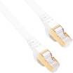Sanba SANBAO CAT-701W seven class of pure copper-plated double-shielded flat cable white