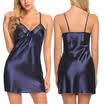 Sexy Lingerie Women Silk Lace Robe Dress Babydoll Nightdress Nightgown Sleepwear