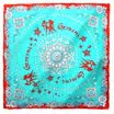 Mario Gucci MARJA KURKI constellation scarves Gemini mulberry handmade curling new European&American wind small square 1Z114056