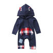 Newborn Infant Baby Boys Girls Romper Hooded Jumpsuit Bodysuit Clothes Outfits
