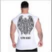 CA Gym Mens Tops Singlet Training Bodybuilding Tank Tops Fitness Muscle T-Shirt