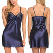 Sexy Lingerie Women Silk Lace Robe Dress Babydoll Nightdress Nightgown Sleepwear