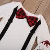 AU Stock Kids Baby Boys Deer Romper Bodysuit Long Pants Hat Outfits Clothes Set