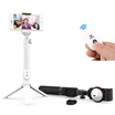 ESCASE self-timer ZPG-02 multi-function tripod mirror self-timer artifact self-timer pearl white