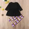 Toddler Kids Baby Girl Spider Top Dress Long Pants Leggings Outfits Set Clothes