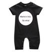 Infant Newborn Baby Girl Bodysuit Mamas Boy Romper Jumpsuit Outfits Clothes