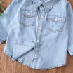 Baby Girls Boys Kids Gentleman Newborn Fashion Denim Coat Shirt Outwear Clothes