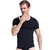 Seven wolves men short sleeve T-shirt round neck cotton pure color cotton sweater 98713 black M
