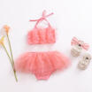 Newborn Baby Girls Tulle Outfits Sleeveless Tops VestTutu Dress Shorts Clothes