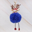 Cute Christmas Gift Deer Keychain for Women Pom Pom Ball Keychains