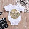 Newborn Baby Girl Kids Short Sleeve Romper Jumpsuit Bodysuit Clothes Outfits Set