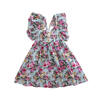 UK Kid Girls Toddler Baby Sleeveless Princess Dress Flower Tutu Dresses 2pcs Set