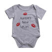 Infant Baby Girl Boy Aunties New Man Outfit Romper Playsuit Bodysuit Clothes