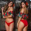 Womens Lace Up Bikini Set Push-up Paddad Beach Swimsuit Bathing Suit Swimwear