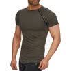 Mens Short Sleeve T Shirt Slim Fit Casual Tops Clothing Bodybuilding Muscle Tees