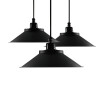 Baycheer HL478957 Industrial Style Light Pendant Fixture in Mystic Black FinishBig