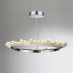 Baycheer HL487598 Chrome LED Crystal Ring Chandelier 1575"DiameterWarm LED