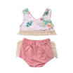 Toddler Kids Baby Girls Outfits Clothes T-shirt TopsDressShortsSkirt 2PCS Set