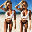 Women High Waisted Swimsuit Swimwear Push up Bikini Set Monokini Bathing Suit